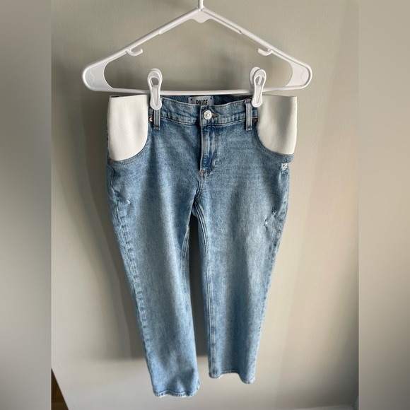 PAIGE Noella Maternity Straight Leg Jean - Liza Medium/Light Wash - Size 24 - Picture 8 of 15
